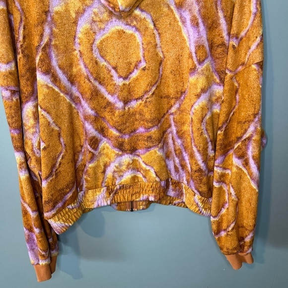 Urban Outfitters Out From Under Kelsey Fleece Printed Hoodie Grow Deep Roots - Picture 8 of 12